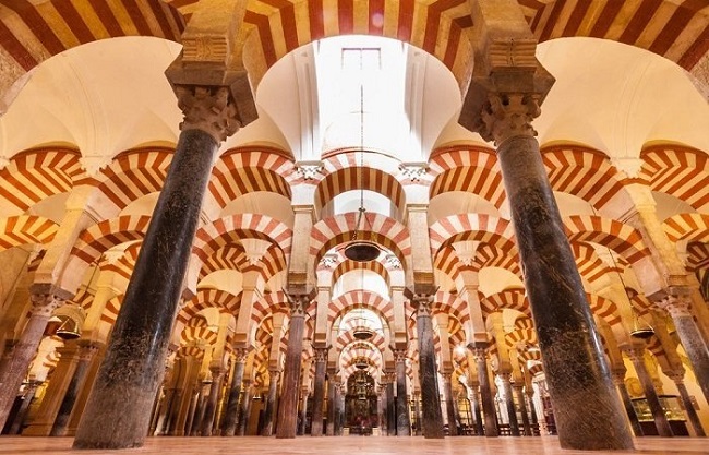 Córdobai Nagymecset, a Mezquita oszlopcsarnoka belül