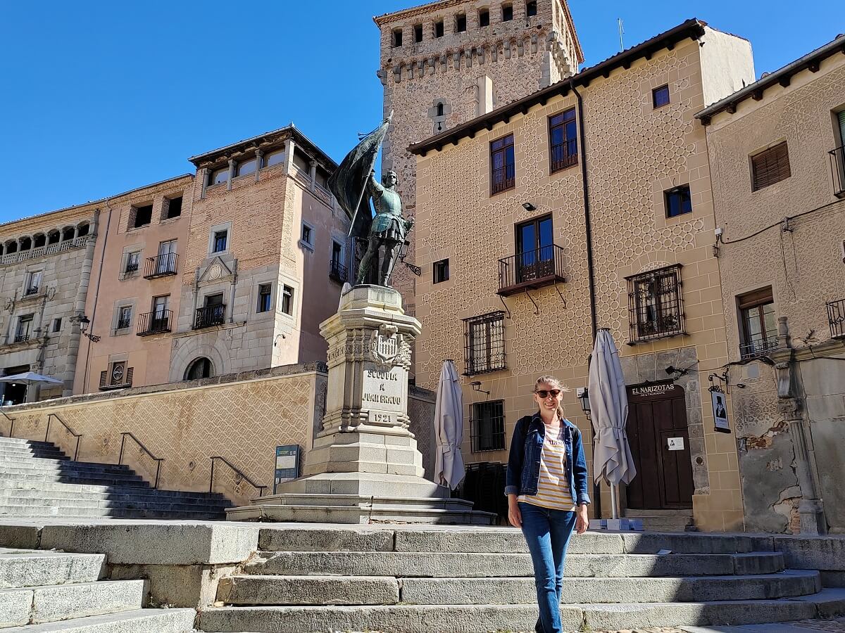 Segovia történelmi belvárosban, kirándulás Madridból