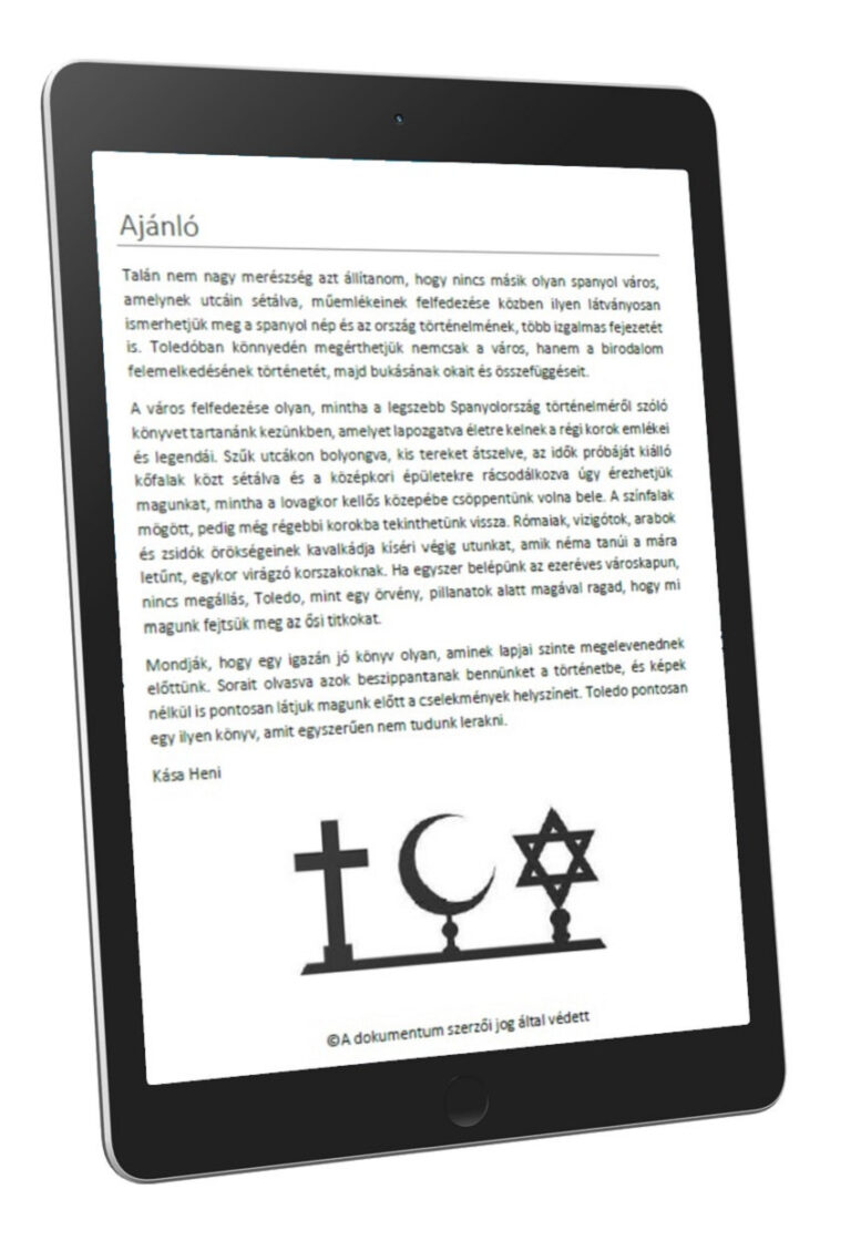 Toledo Utasellátó útikalauz – ajánló