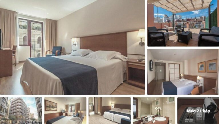 Valencia szállás, magyar által kedvelt jó ér-érték. Hotel RH Sorolla Centro